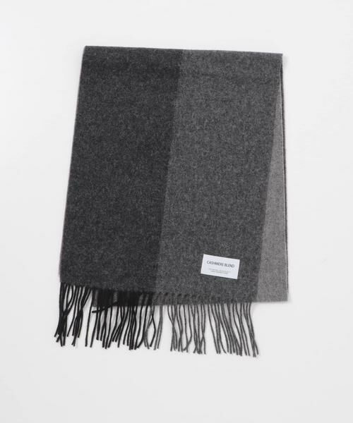 URBAN RESEARCH DOORS / アーバンリサーチ ドアーズ マフラー・ショール・スヌード・ストール | カシミヤブレンドパネルマフラー | 詳細10