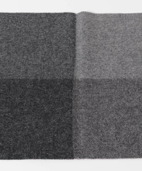 URBAN RESEARCH DOORS / アーバンリサーチ ドアーズ マフラー・ショール・スヌード・ストール | カシミヤブレンドパネルマフラー | 詳細11