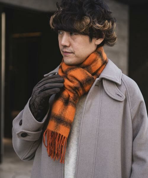 URBAN RESEARCH DOORS / アーバンリサーチ ドアーズ マフラー・ショール・スヌード・ストール | カシミヤブレンド オンブレチェックマフラー | 詳細2