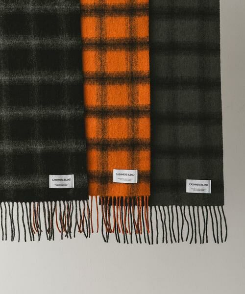 URBAN RESEARCH DOORS / アーバンリサーチ ドアーズ マフラー・ショール・スヌード・ストール | カシミヤブレンド オンブレチェックマフラー | 詳細3