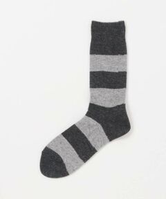 URBAN RESEARCH DOORS / アーバンリサーチ ドアーズ ソックス | 『別注』カシミヤボーダークルー