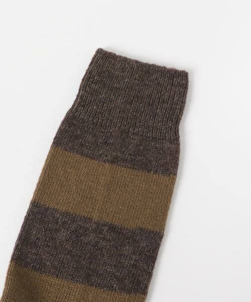 URBAN RESEARCH DOORS / アーバンリサーチ ドアーズ ソックス | 『別注』カシミヤボーダークルー | 詳細2