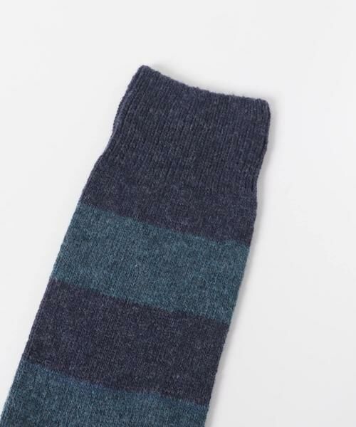 URBAN RESEARCH DOORS / アーバンリサーチ ドアーズ ソックス | 『別注』カシミヤボーダークルー | 詳細4
