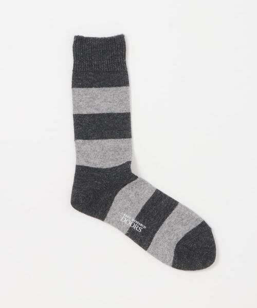 URBAN RESEARCH DOORS / アーバンリサーチ ドアーズ ソックス | 『別注』カシミヤボーダークルー | 詳細6
