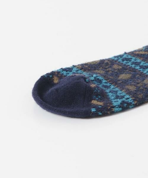 URBAN RESEARCH DOORS / アーバンリサーチ ドアーズ ソックス | 『別注』ウールジャガードクルー | 詳細4