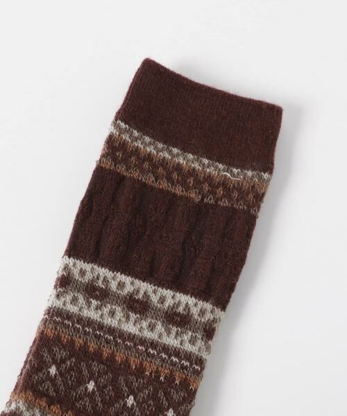 URBAN RESEARCH DOORS / アーバンリサーチ ドアーズ ソックス | 『別注』スノーリンクスクルー | 詳細2