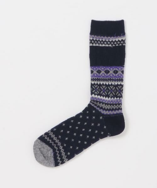 URBAN RESEARCH DOORS / アーバンリサーチ ドアーズ ソックス | 『別注』スノーリンクスクルー | 詳細3