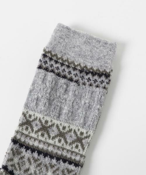 URBAN RESEARCH DOORS / アーバンリサーチ ドアーズ ソックス | 『別注』スノーリンクスクルー | 詳細9