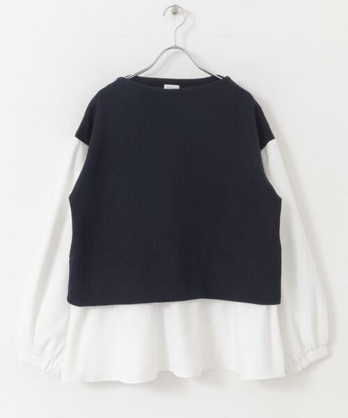 URBAN RESEARCH DOORS / アーバンリサーチ ドアーズ Tシャツ | 異素材ペプラムプルオーバー | 詳細11
