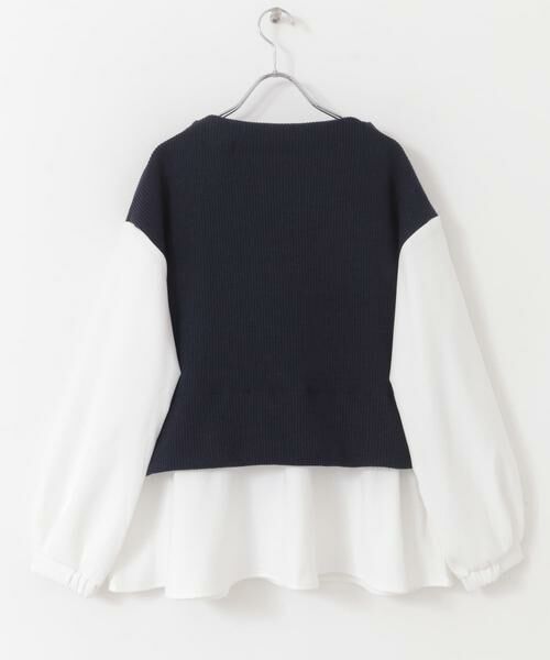 URBAN RESEARCH DOORS / アーバンリサーチ ドアーズ Tシャツ | 異素材ペプラムプルオーバー | 詳細13