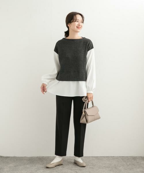 URBAN RESEARCH DOORS / アーバンリサーチ ドアーズ Tシャツ | 異素材ペプラムプルオーバー | 詳細27