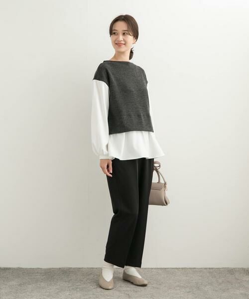URBAN RESEARCH DOORS / アーバンリサーチ ドアーズ Tシャツ | 異素材ペプラムプルオーバー | 詳細26