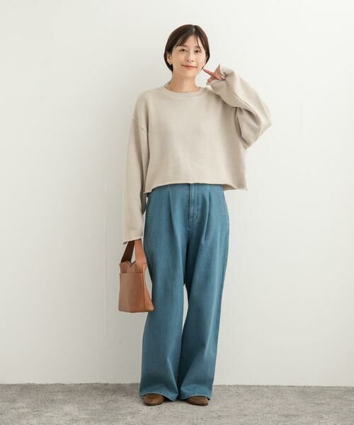 URBAN RESEARCH DOORS / アーバンリサーチ ドアーズ Tシャツ | ローゲージインレイプルオーバー | 詳細24