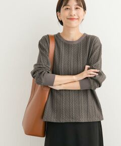 URBAN RESEARCH DOORS / アーバンリサーチ ドアーズ Tシャツ | 『UR TECH』カットJQケーブルプルオーバー