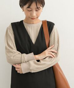 URBAN RESEARCH DOORS / アーバンリサーチ ドアーズ Tシャツ | 『UR TECH』カットJQケーブルプルオーバー