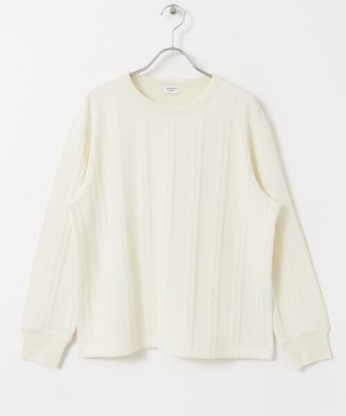 URBAN RESEARCH DOORS / アーバンリサーチ ドアーズ Tシャツ | 『UR TECH』カットJQケーブルプルオーバー | 詳細12