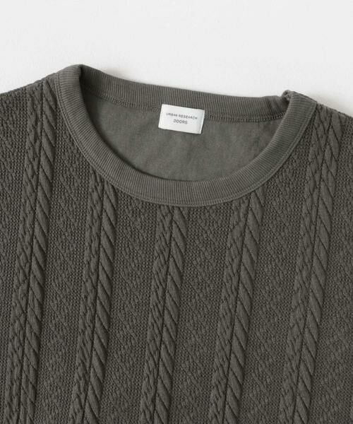 URBAN RESEARCH DOORS / アーバンリサーチ ドアーズ Tシャツ | 『UR TECH』カットJQケーブルプルオーバー | 詳細26