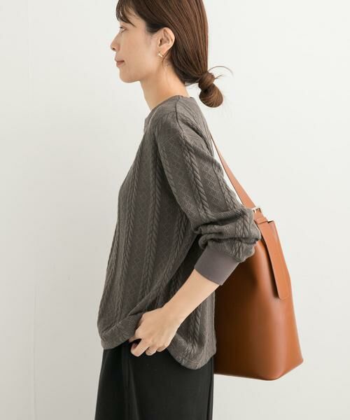 URBAN RESEARCH DOORS / アーバンリサーチ ドアーズ Tシャツ | 『UR TECH』カットJQケーブルプルオーバー | 詳細17