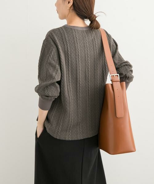 URBAN RESEARCH DOORS / アーバンリサーチ ドアーズ Tシャツ | 『UR TECH』カットJQケーブルプルオーバー | 詳細18