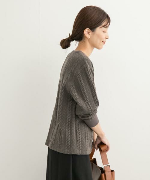 URBAN RESEARCH DOORS / アーバンリサーチ ドアーズ Tシャツ | 『UR TECH』カットJQケーブルプルオーバー | 詳細20