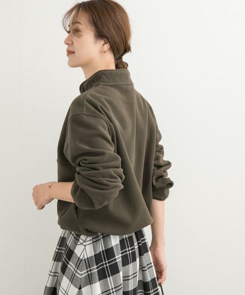 URBAN RESEARCH DOORS / アーバンリサーチ ドアーズ Tシャツ | 『UR TECH』ピケフリースハーフジッププルオーバー | 詳細4