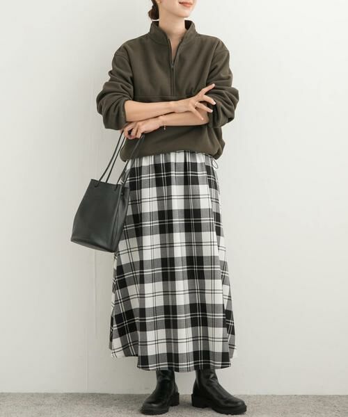 URBAN RESEARCH DOORS / アーバンリサーチ ドアーズ Tシャツ | 『UR TECH』ピケフリースハーフジッププルオーバー | 詳細8