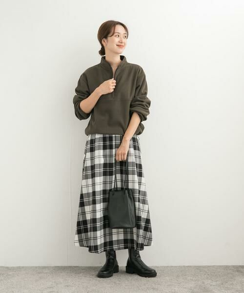 URBAN RESEARCH DOORS / アーバンリサーチ ドアーズ Tシャツ | 『UR TECH』ピケフリースハーフジッププルオーバー | 詳細9