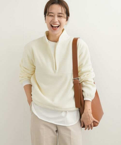 URBAN RESEARCH DOORS / アーバンリサーチ ドアーズ Tシャツ | 『UR TECH』ピケフリースハーフジッププルオーバー | 詳細18