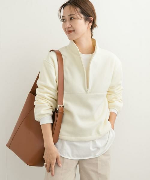 URBAN RESEARCH DOORS / アーバンリサーチ ドアーズ Tシャツ | 『UR TECH』ピケフリースハーフジッププルオーバー | 詳細19