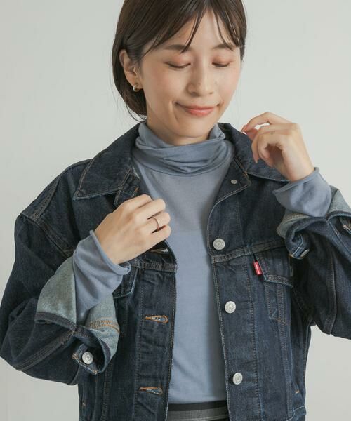 URBAN RESEARCH DOORS / アーバンリサーチ ドアーズ Tシャツ | カシミヤシルク混タートルネックカットソー | 詳細2