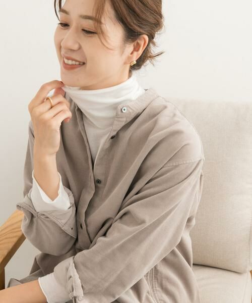 URBAN RESEARCH DOORS / アーバンリサーチ ドアーズ Tシャツ | カシミヤシルク混タートルネックカットソー | 詳細13