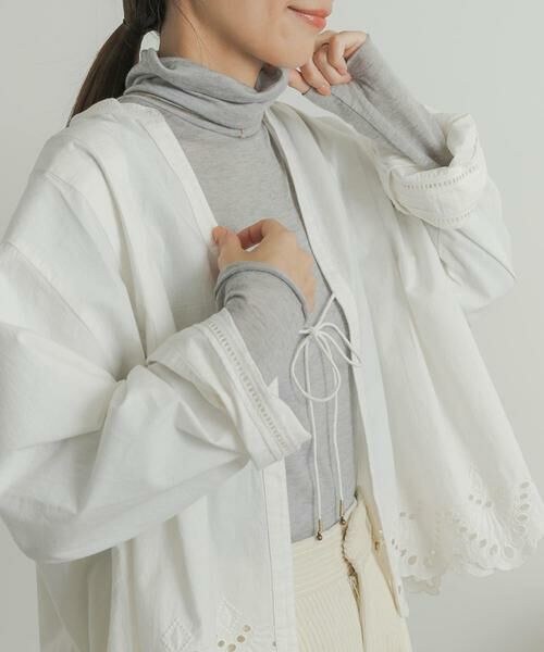 URBAN RESEARCH DOORS / アーバンリサーチ ドアーズ Tシャツ | カシミヤシルク混タートルネックカットソー | 詳細27