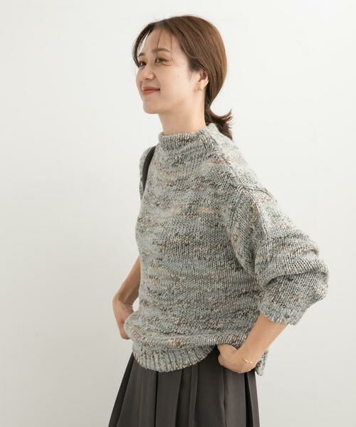 URBAN RESEARCH DOORS / アーバンリサーチ ドアーズ ニット・セーター | PAVONE MIXカラーニット | 詳細19