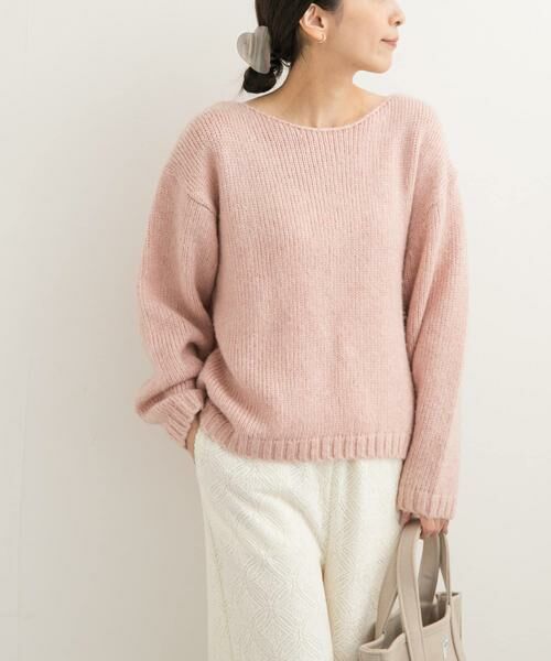 URBAN RESEARCH DOORS / アーバンリサーチ ドアーズ ニット・セーター | SPETTACOLO ラメニット（ピンク）