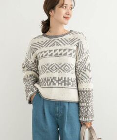 URBAN RESEARCH DOORS / アーバンリサーチ ドアーズ ニット・セーター | 柄編みショート丈ニット