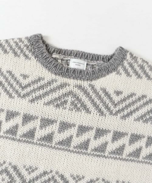 URBAN RESEARCH DOORS / アーバンリサーチ ドアーズ ニット・セーター | 柄編みショート丈ニット | 詳細12