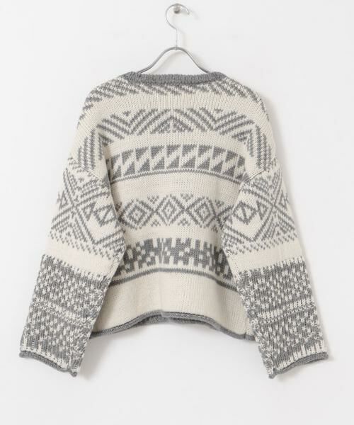 URBAN RESEARCH DOORS / アーバンリサーチ ドアーズ ニット・セーター | 柄編みショート丈ニット | 詳細13
