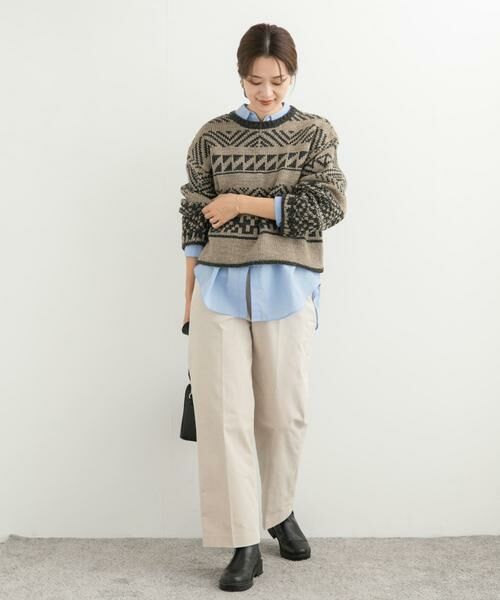 URBAN RESEARCH DOORS / アーバンリサーチ ドアーズ ニット・セーター | 柄編みショート丈ニット | 詳細26