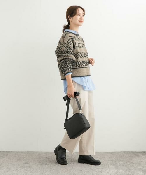 URBAN RESEARCH DOORS / アーバンリサーチ ドアーズ ニット・セーター | 柄編みショート丈ニット | 詳細27
