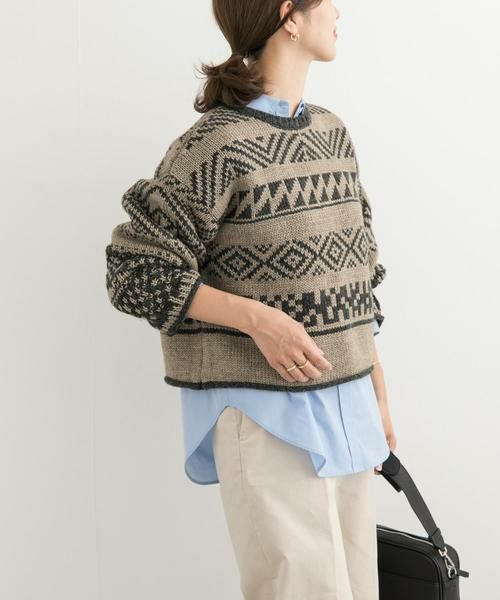 URBAN RESEARCH DOORS / アーバンリサーチ ドアーズ ニット・セーター | 柄編みショート丈ニット | 詳細18