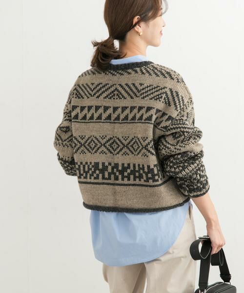 URBAN RESEARCH DOORS / アーバンリサーチ ドアーズ ニット・セーター | 柄編みショート丈ニット | 詳細23