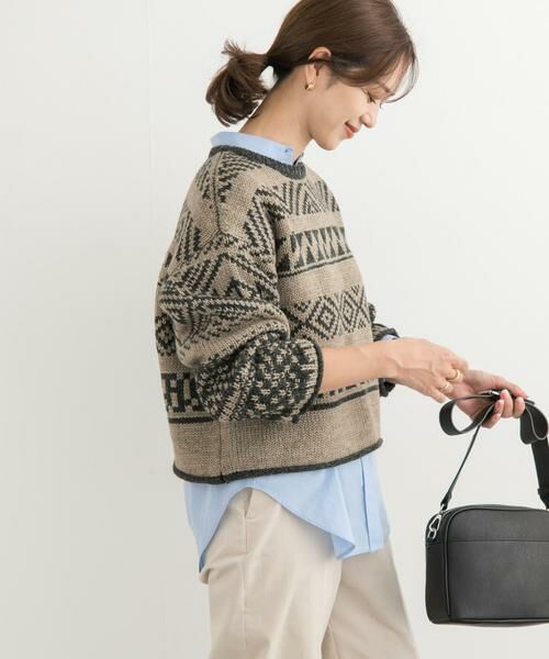 URBAN RESEARCH DOORS / アーバンリサーチ ドアーズ ニット・セーター | 柄編みショート丈ニット | 詳細24