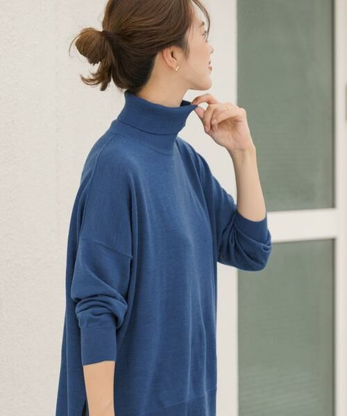 URBAN RESEARCH DOORS / アーバンリサーチ ドアーズ ニット・セーター | ウォッシャブルウールタートルワイドプルオーバー | 詳細25