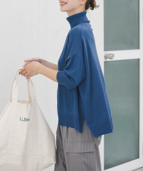 URBAN RESEARCH DOORS / アーバンリサーチ ドアーズ ニット・セーター | ウォッシャブルウールタートルワイドプルオーバー | 詳細19