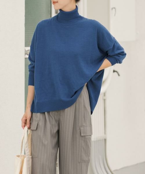 URBAN RESEARCH DOORS / アーバンリサーチ ドアーズ ニット・セーター | ウォッシャブルウールタートルワイドプルオーバー | 詳細21
