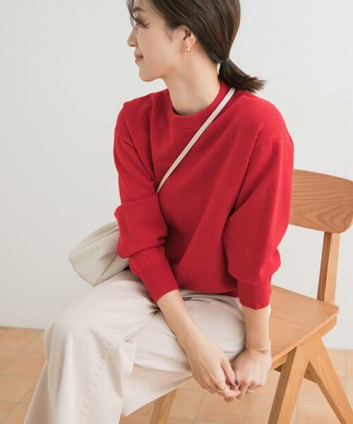 URBAN RESEARCH DOORS / アーバンリサーチ ドアーズ ニット・セーター | 『UR TECH 200日ニット』スウェットライクプルオーバー | 詳細4