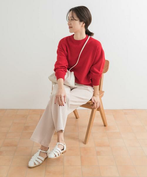 URBAN RESEARCH DOORS / アーバンリサーチ ドアーズ ニット・セーター | 『UR TECH 200日ニット』スウェットライクプルオーバー | 詳細5