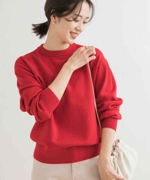 URBAN RESEARCH DOORS / アーバンリサーチ ドアーズ ニット・セーター | 『UR TECH 200日ニット』スウェットライクプルオーバー | 詳細8