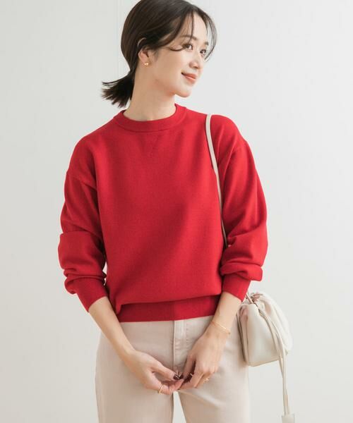 URBAN RESEARCH DOORS / アーバンリサーチ ドアーズ ニット・セーター | 『UR TECH 200日ニット』スウェットライクプルオーバー | 詳細9