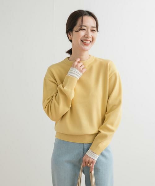 URBAN RESEARCH DOORS / アーバンリサーチ ドアーズ ニット・セーター | 『UR TECH 200日ニット』スウェットライクプルオーバー | 詳細16